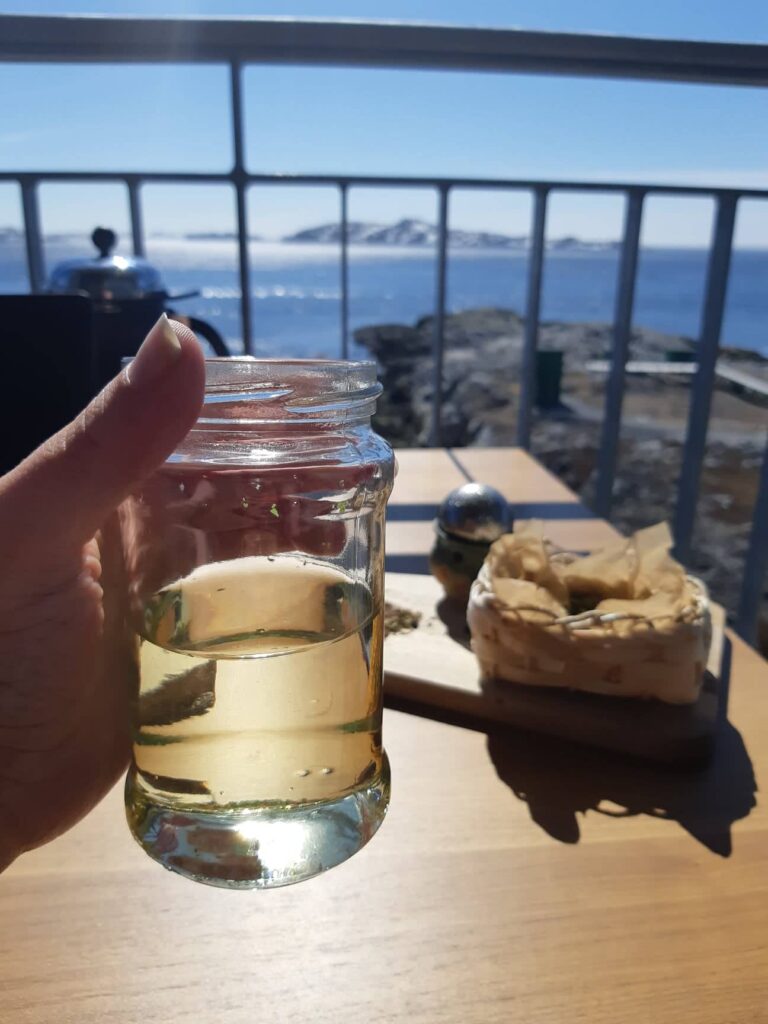 Tea from local herbs, Nuuk, Greenland
