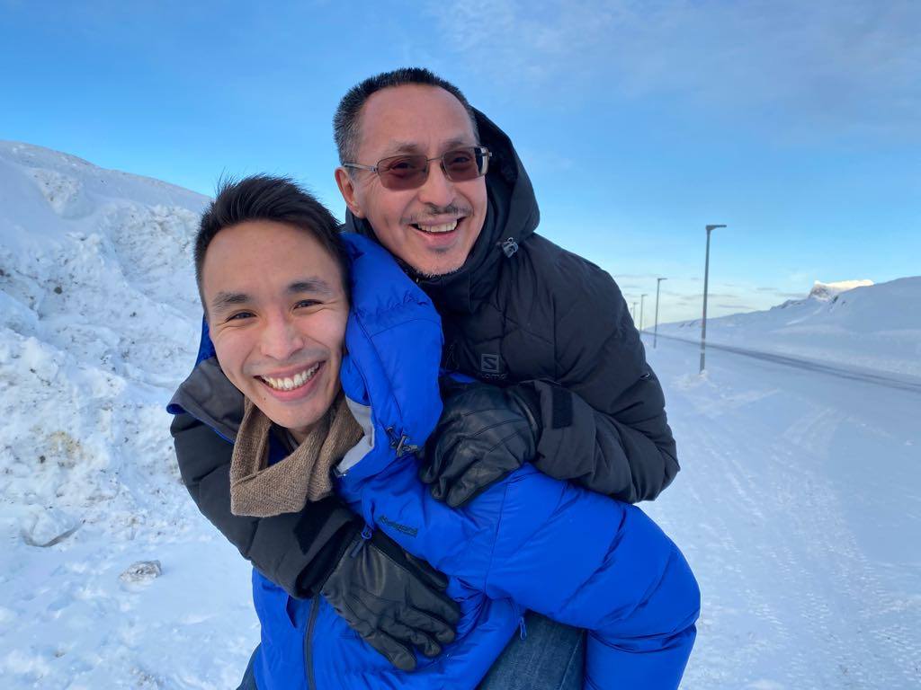 Father and Son (Ataatariit), Feb 2020, Nuuk Greenland, Photo: © Ilataannguaq Mørch 